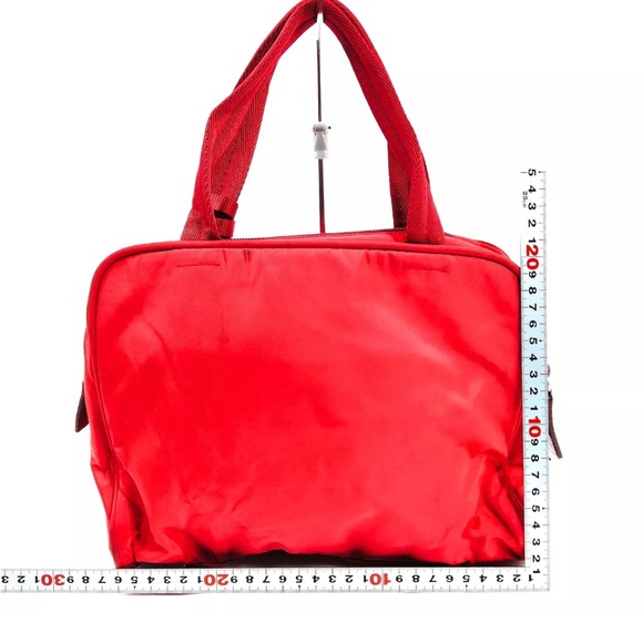 AUTHENTIC VINTAGE PRADA NYLON RED BAG - Picture 2 of 9
